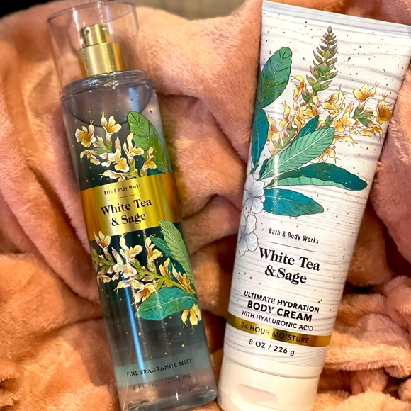 Bath & Body Works Other - White Tea & Sage, Bath and Body Works, Fragrance Set, Body Cream & Fine Mist 1